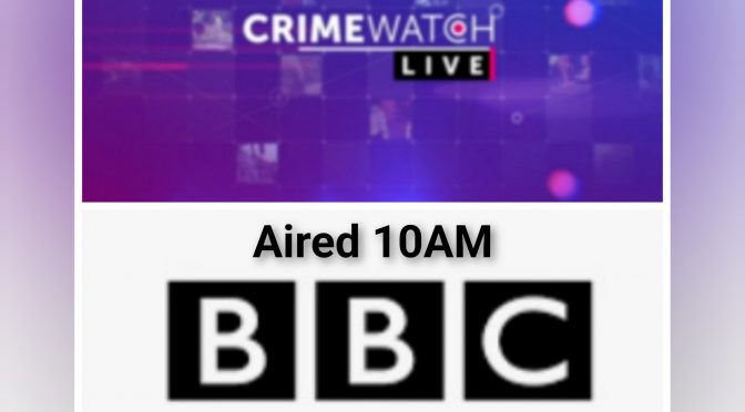PEACEMAKERS Prayer & City Safety Patrols featured on BBC CrimeWatch Live
